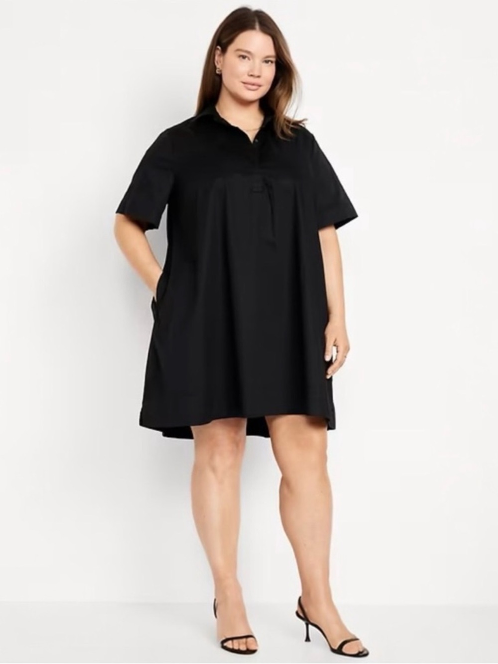 Old Navy Mini Poplin Shirt Dress NWT LARGE - Picture 5 of 8